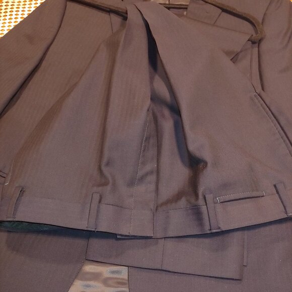 Ralph Lauren Dark Navy Striped - 34W , 41 Jacket - Hand Stitching - Slim Fit - Picture 11 of 15